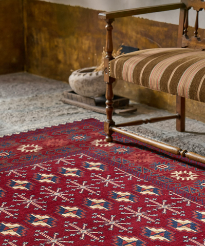 Crimson Dune Persian Wool Rug