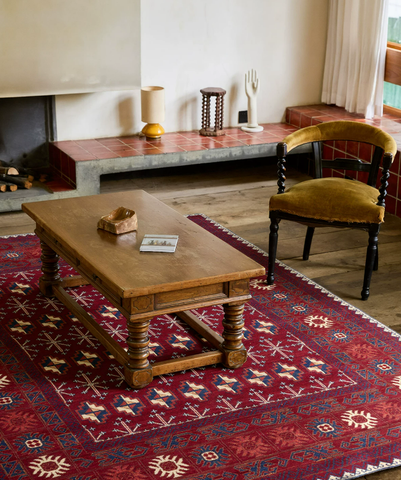 Crimson Dune Persian Wool Rug