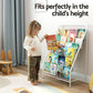 Keezi 6 Tiers Kids Bookshelf Magazine Rack Children Bookcase Organiser Foldable