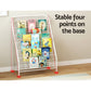 Keezi 6 Tiers Kids Bookshelf Magazine Rack Children Bookcase Organiser Foldable