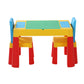 Keezi 3PCS Kids Table and Chairs Set Activity Toys Storage Box Desk Blocks