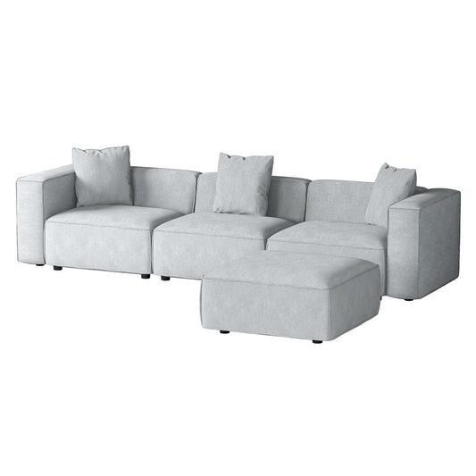 Artiss Modular Sofa Chaise Set 4-Seater Grey