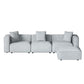 Artiss Modular Sofa Chaise Set 4-Seater Grey