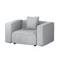 Artiss Modular Sofa Chaise Set 1-Seater Grey