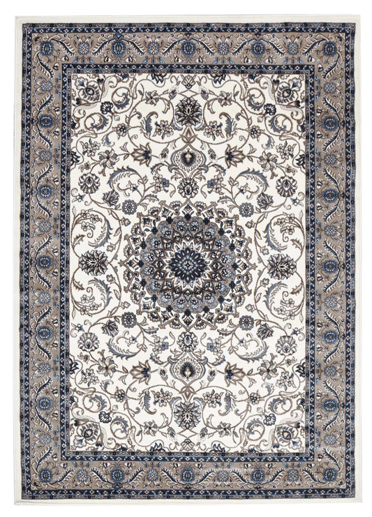 Sydney 9 White Beige Runner Rug by Rug Culture - 400X80CM - RUNNER