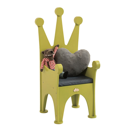 Jooyes Wooden Kids Chair Crown - Green