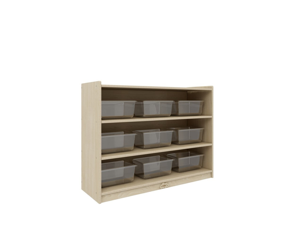 Jooyes Kids 3 Shelf Wooden Bookcase Organiser Storage - H76cm