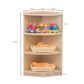 Jooyes Kids 3 Tier Corner Shelf Wooden Storage Cabinet