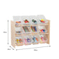 Jooyes Kids 3 Tier Toy Storage Rack Organiser Display Shelf With Bins