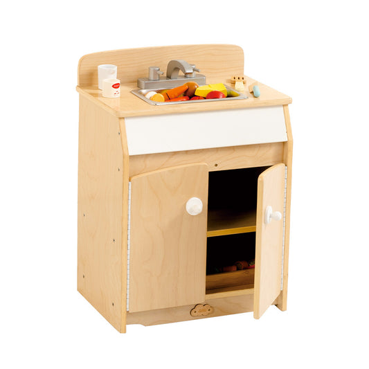 Jooyes Kids Wooden Play Kitchen Sink - H65cm