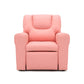 Pink Kids push back recliner chair with cup holder