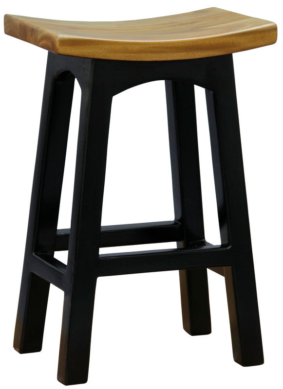 Tokyo Timber Kitchen Counter Stool (Black Caramel)