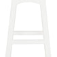 Tokyo Solid Mahogany Timber Barstool (White)