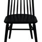 Riviera Solid Oak Dining Chair - Set of 2 (Black)