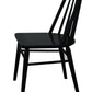 Riviera Solid Oak Dining Chair - Set of 2 (Black)