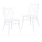 Riviera Solid Oak Dining Chair - Set of 2 (White)