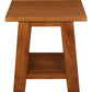 Tokyo Solid Mahogany Timber Lamp Table (Light Pecan)