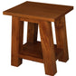 Tokyo Solid Mahogany Timber Lamp Table (Light Pecan)