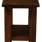 Tokyo Solid Mahogany Timber Lamp Table (Mahogany)