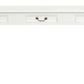 Queen Anne 3 Drawer Sofa Table - White