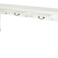 Queen Anne 3 Drawer Sofa Table - White