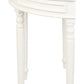 Turn Leg Half Round Sofa Table (White)