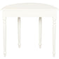 Turn Leg Half Round Sofa Table (White)