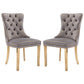 AADEN 2x Velvet Dining Chairs with Golden Metal Legs-Black