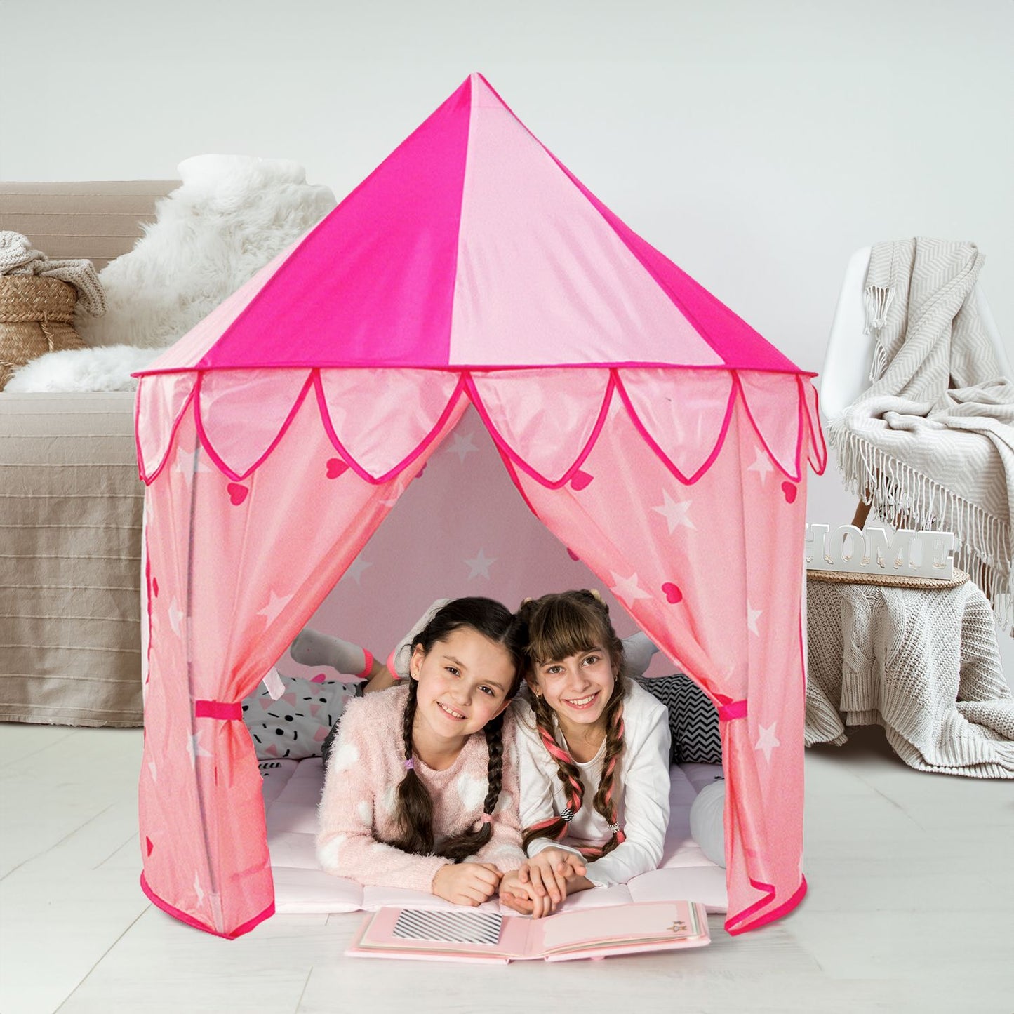 GOMINIMO Kids Space Capsule Leaf Tent (Pink) GO-KT-106-LK