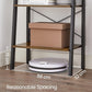 VASAGLE Ladder Shelf 4-Tier Industrial Storage Rack for Living Room Rustic Brown and Black