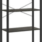 VASAGLE 4 Tier Bookshelf Industrial Style Charcoal Grey and Black