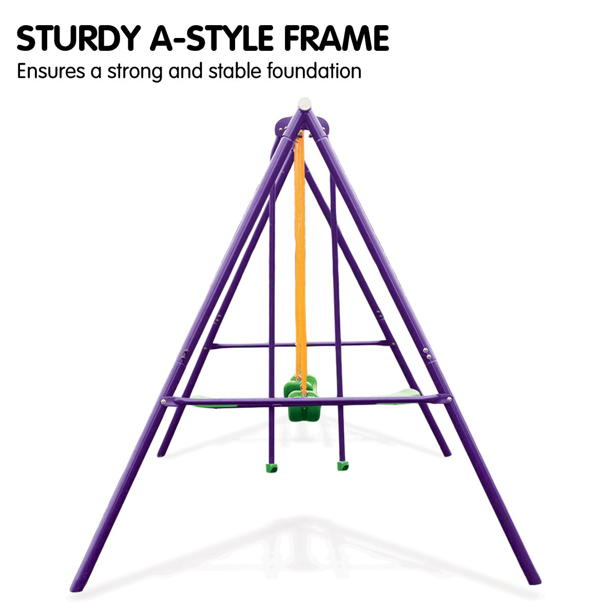 Kahuna Kids 4-Seater Swing Set Purple Green