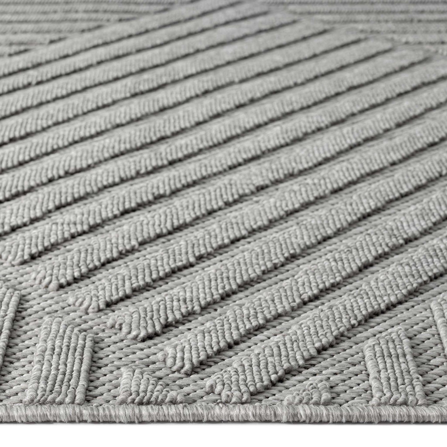 Alpha Outdoor Rug - Light Grey - 240x330