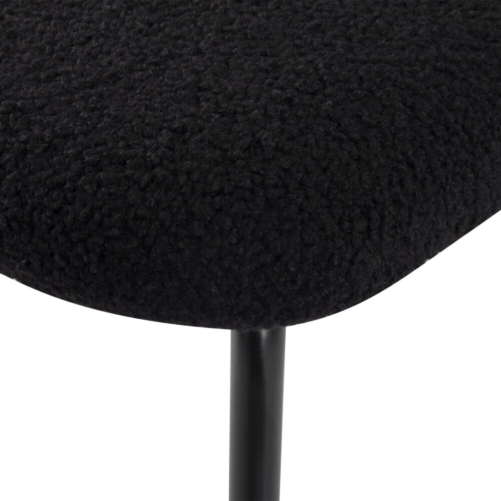 Charcoal Charm Armless Dining Chair Duo