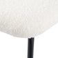 White Whisper Teddy Fabric Dining Duo