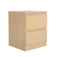 Bedside Table Side Storage Cabinet Nightstand Bedroom 2 Drawer JOSS OAK