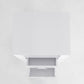 2X Bedside Table Side Storage Cabinet Nightstand Bedroom 2 Drawer 1 Shelf ZURI WHITE