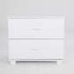 Bedside Table Side Storage Cabinet Nightstand Bedroom 2 Drawer Legs ETTA WHITE