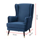 Vivian Accent Sofa Arm Chair Fabric Uplholstered Lounge Couch - Navy