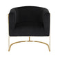 Vinatge Arm Chair Black Velvet