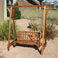 Kid Outdoor Hardwood Garden Swing