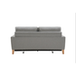 SHASA 2 Seater Pull-out Sofa bed Grey celadon