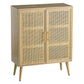 TWO DOOR RATTAN CABINET