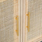 TWO DOOR RATTAN CABINET