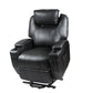 Recliner Lift Heat Massage Armchair Sofa Leather 2 Motor Chair Black