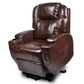 Recliner Lift Heat Massage Armchair Sofa Leather 2 Motor Chair Brown