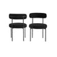 Amia Set of 2 Dining Chair in Black