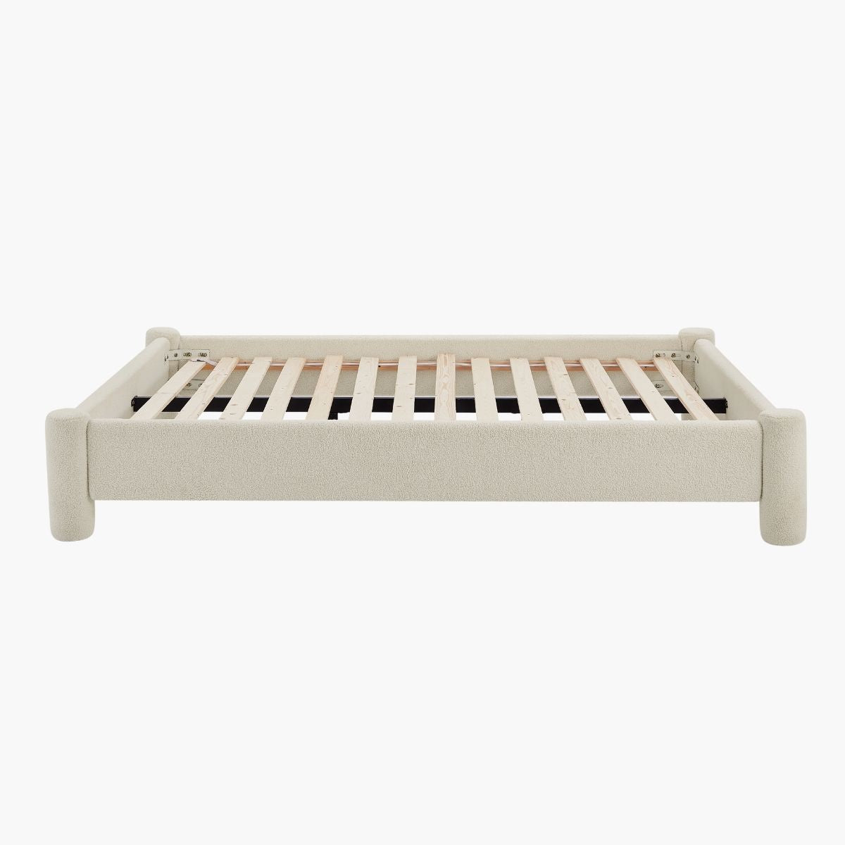 Zara Modern Boucle Fabric Bed Base - Queen