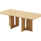 Walnut Melamine Dining Table 6 Seater