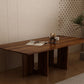 Walnut Melamine Dining Table 6 Seater